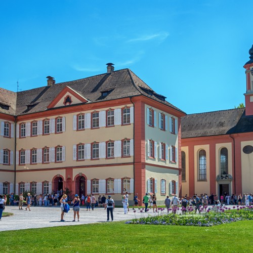 Kasteel op bloemeneiland Mainau (DE)