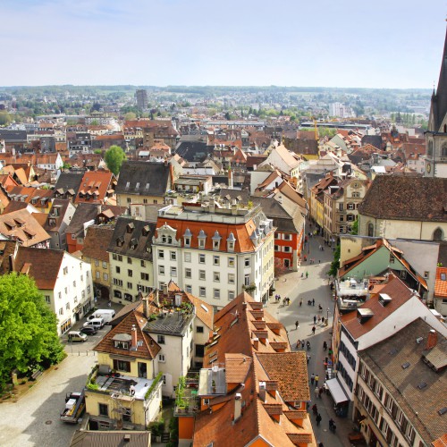 Luchtfoto van Konstanz (DE)