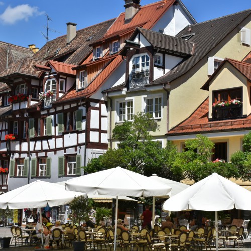 Heerlijke terrasjes in Meersburg